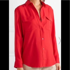 NWT Equipment slim signature blouse